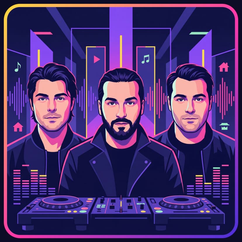 Illustration of Swedish House Mafia