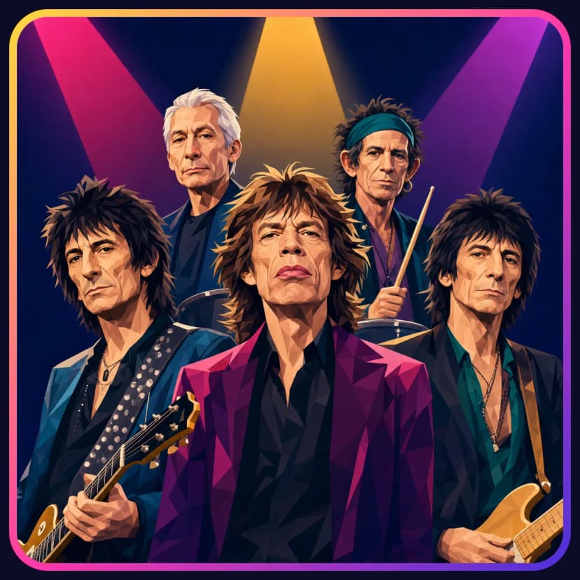 Illustration of The Rolling Stones