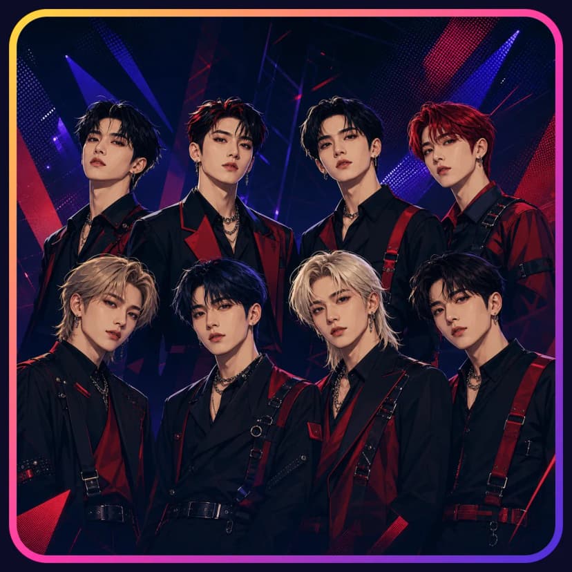 Illustration of Stray Kids