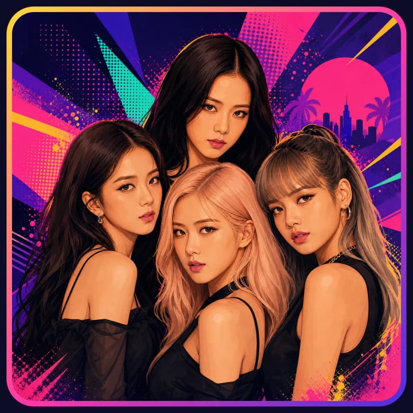 Illustration of BLACKPINK