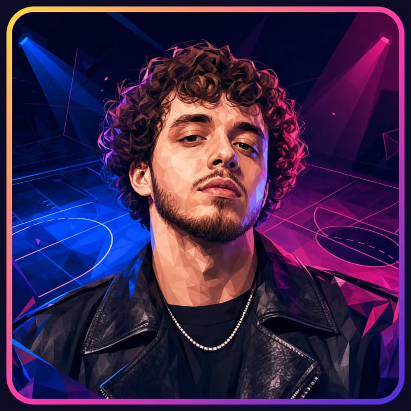Illustrated portrait of Jack Harlow