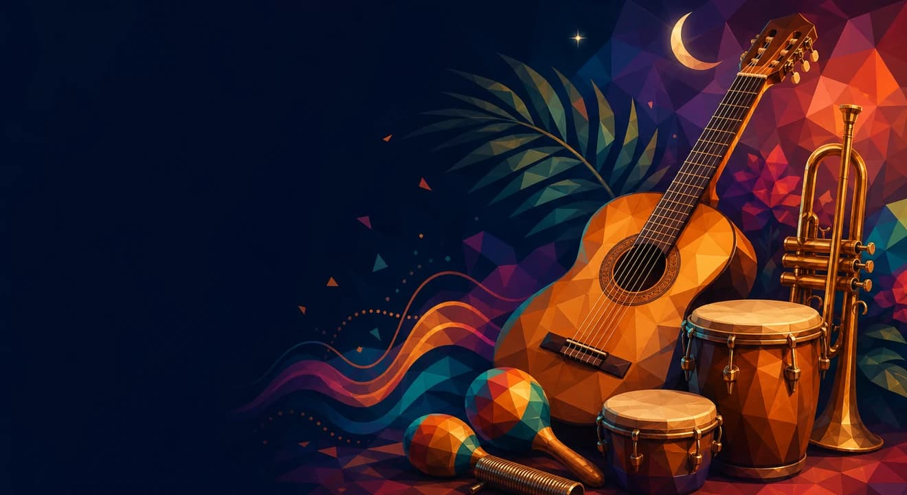 Illustration of latino music for SongTrivia