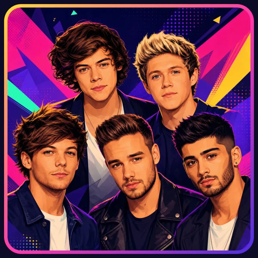 Illustration of One Direction