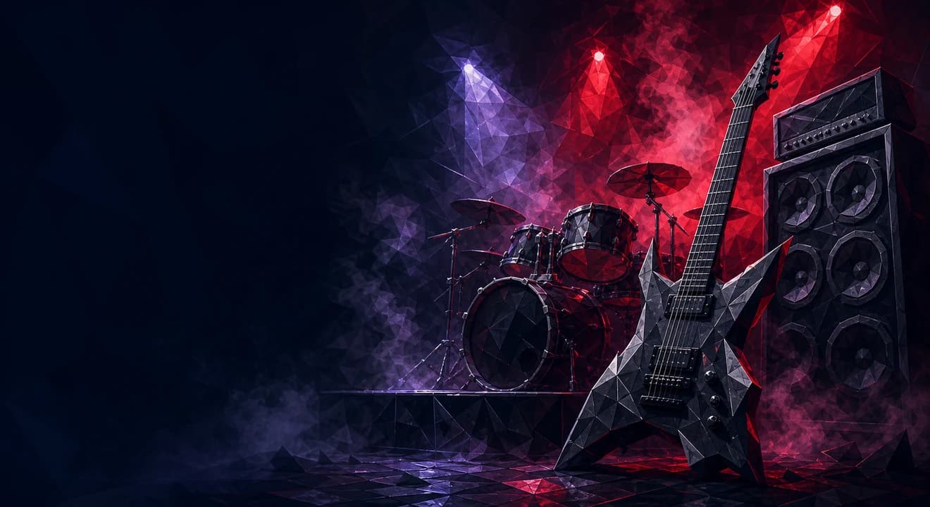 Illustration of metal music for SongTrivia
