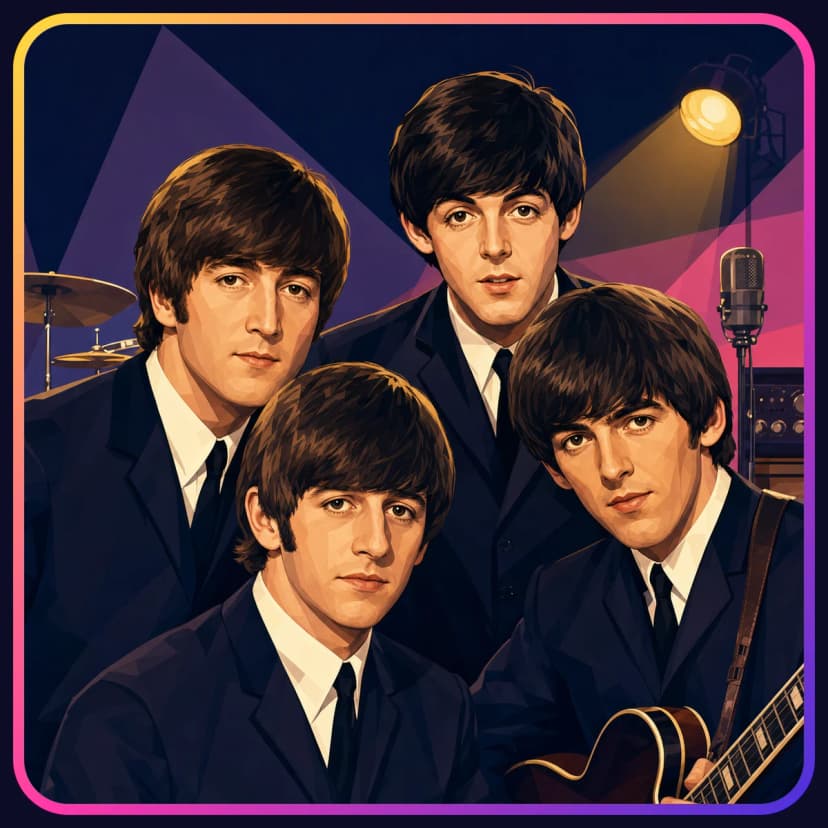 Illustration of The Beatles