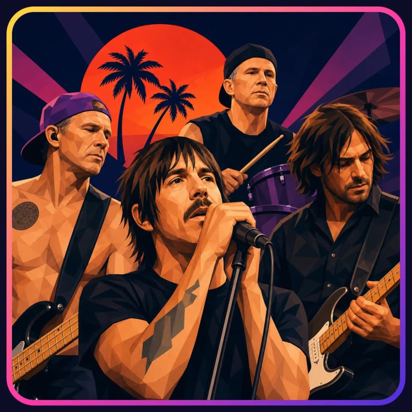 Illustration of Red Hot Chili Peppers