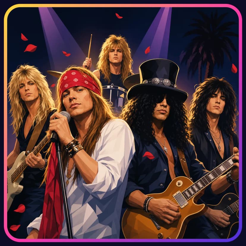Illustration of Guns N' Roses