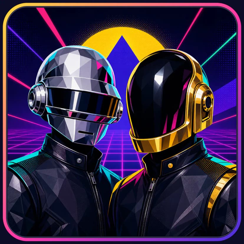 Illustration of Daft Punk